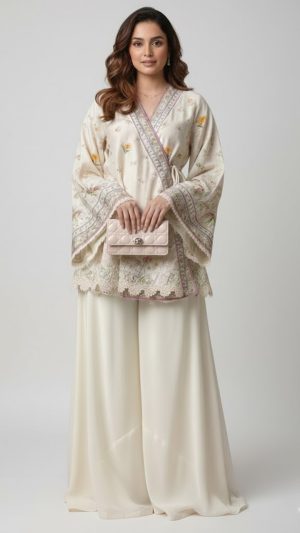 Classic Ivory Printed Co-Ord (KR)