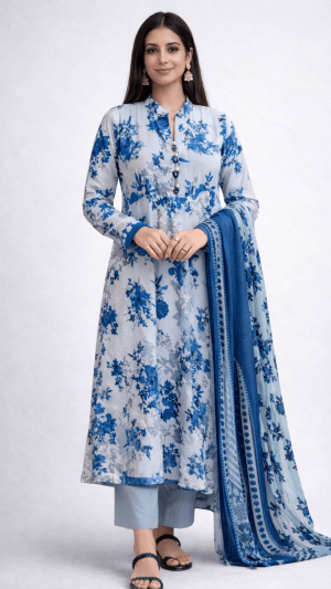 Premium Gown Three Pices