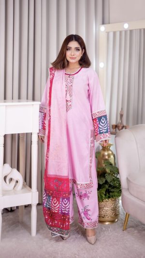 Premium Embroidery Three Pices